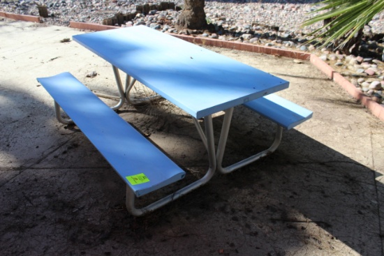 72" x 57" x 30" Metal Picnic Table