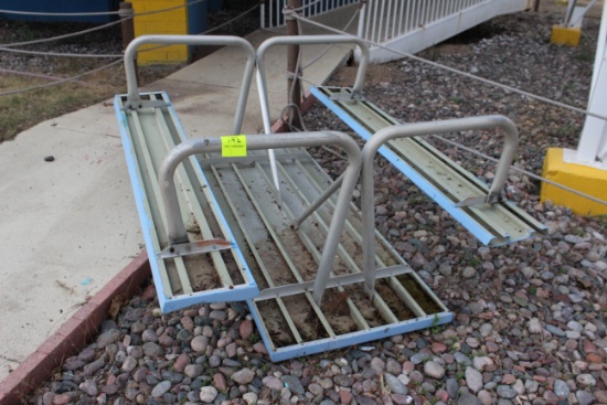 72" x 57" x 30" Metal Picnic Table