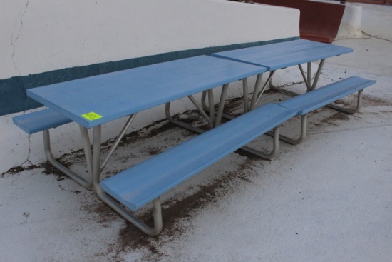 72" x 57" x 30" Metal Picnic Table