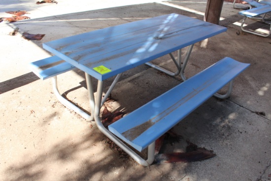 72" x 57" x 30" Metal Picnic Table