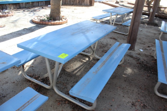 72" x 57" x 30" Metal Picnic Table
