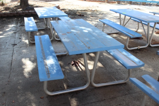72" x 57" x 30" Metal Picnic Table