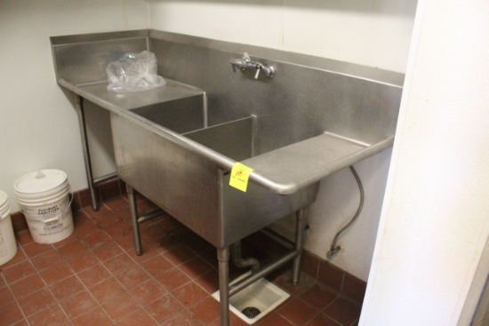 Stainless Steel Two Compartment Sink