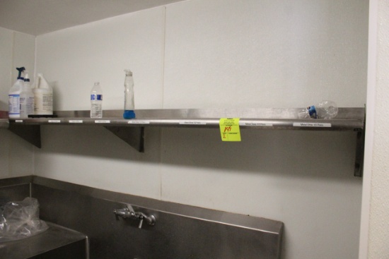 4' And 7' Stainless Wall Shelves