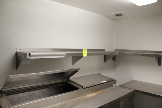 6' Stainless Steel Wall Shelves