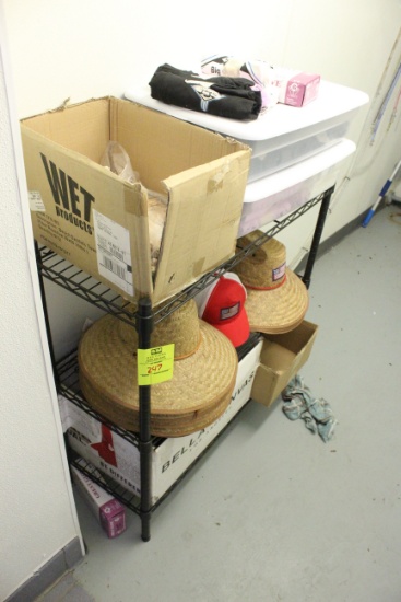 3' Metro Rack W/ Big Surf Shirts, Towels And Sun Hats