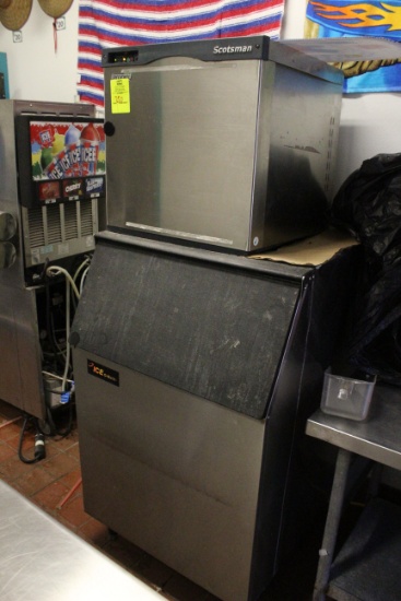 Scotsman Ice Maker W/ Ice-O-Matic Bin