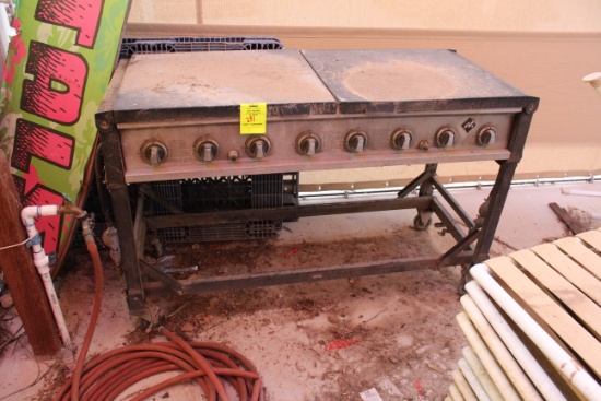 54" Liquid Propane Charbroiler On Casters