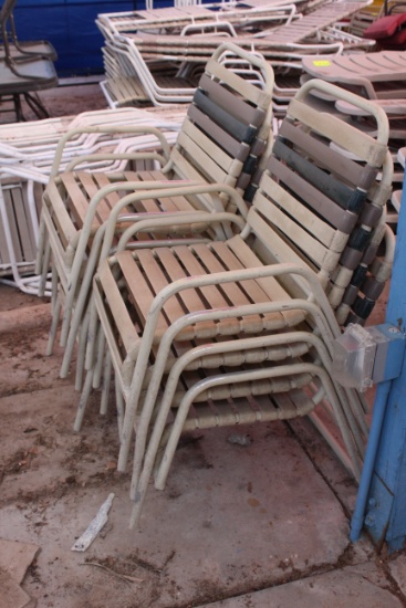 Group Of Poolside Chairs W/ 42" Table