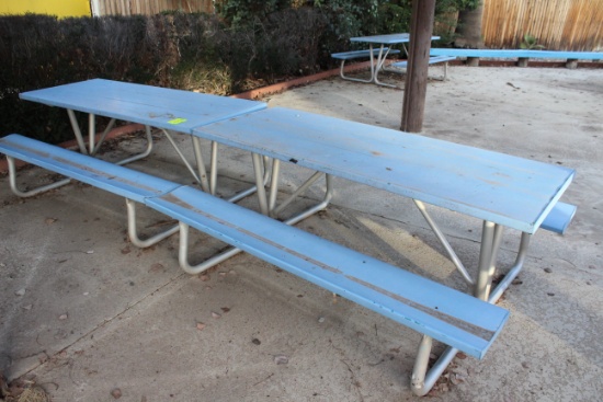 72" x 57" x 30" Metal Picnic Table