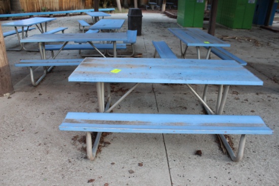 72" x 57" x 30" Metal Picnic Table
