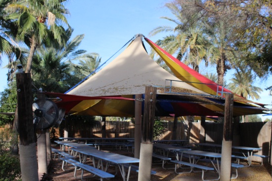 Large Group Of Canvas Sail Shades
