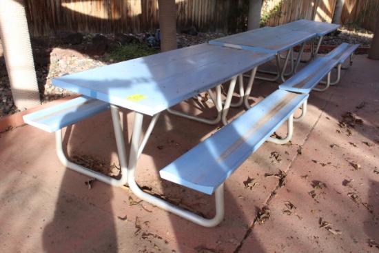 72" x 57" x 30" Metal Picnic Table