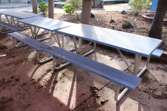 72" x 57" x 30" Metal Picnic Table