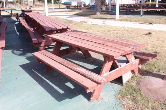 72" x 60" x 27" Wooden Picnic Table