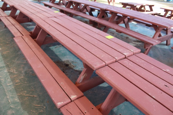 72" x 60" x 27" Wooden Picnic Table