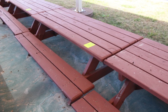 72" x 60" x 27" Wooden Picnic Table