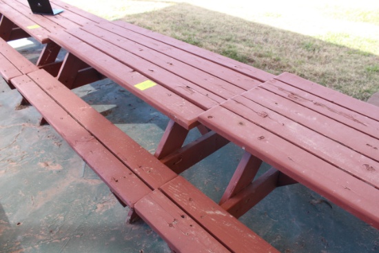 72" x 60" x 27" Wooden Picnic Table