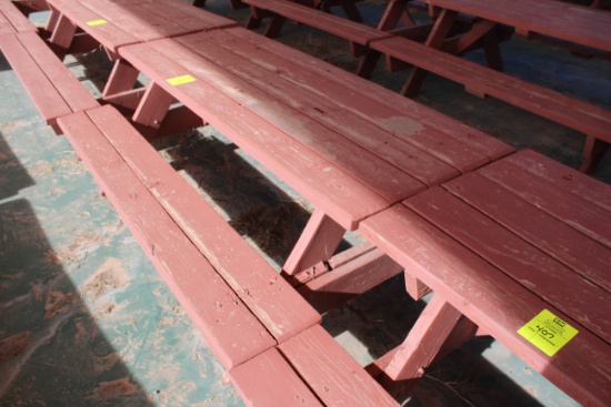 72" x 60" x 27" Wooden Picnic Table
