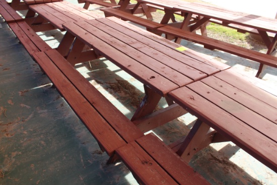 72" x 60" x 27" Wooden Picnic Table
