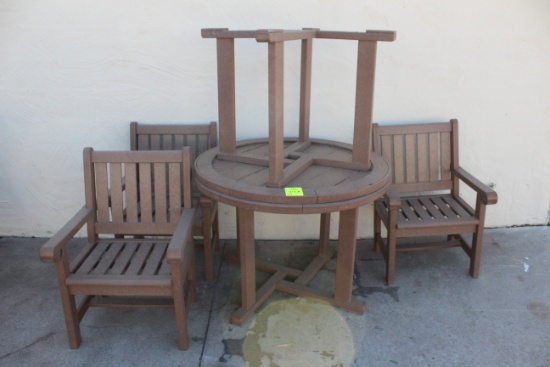 Group Of Poly Outdoor Furniture