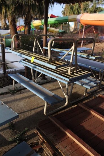 72" x 57" x 30" Metal Picnic Table