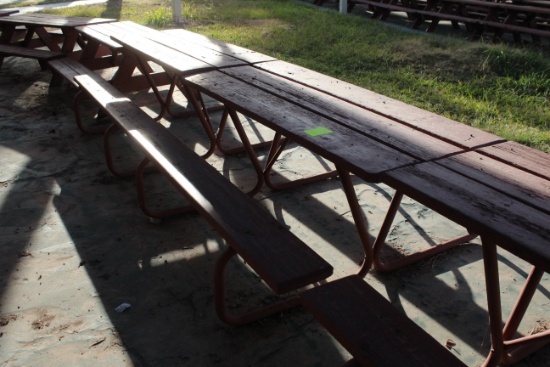 72" x 60" x 27" Wooden Picnic Table