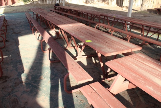 72" x 60" x 27" Wooden Picnic Table