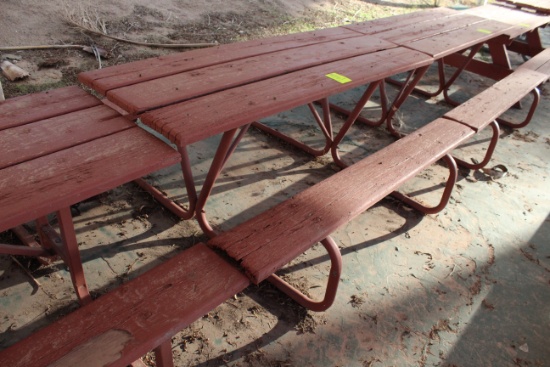 72" x 60" x 27" Wooden Picnic Table