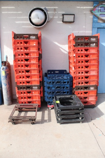 Group Of Crates And Dolleys
