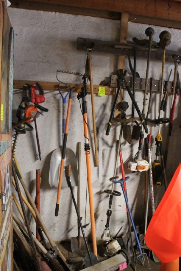 Group Of Landscaping Items On Wall