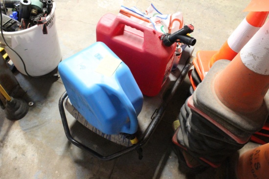 Flat Cart And Gas Cans