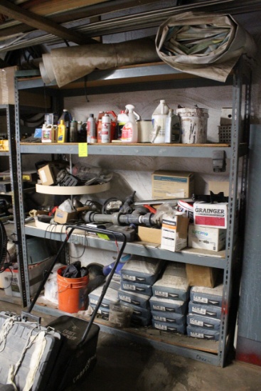 Heavy Duty Metal Shelf And Contents
