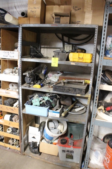 Heavy Duty Metal Shelf And Contents