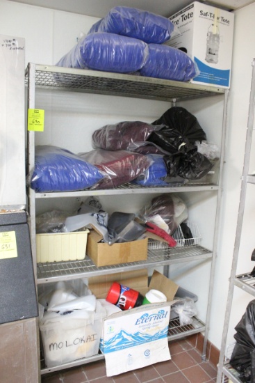 4' Metal Rack W/ Contents