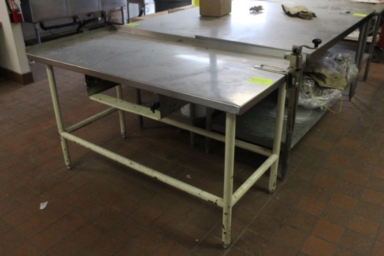5' Stainless Top Table W/ Can Opener