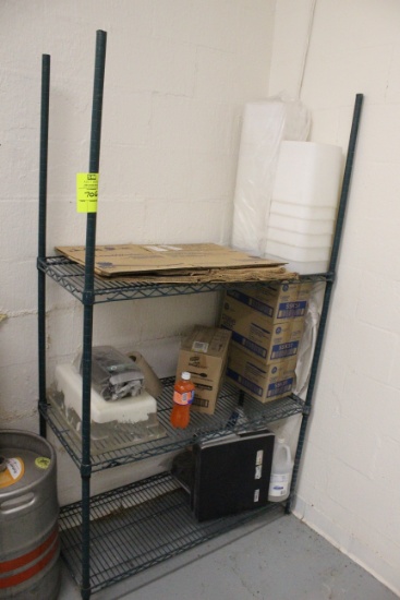 4' Metro Rack And Contents