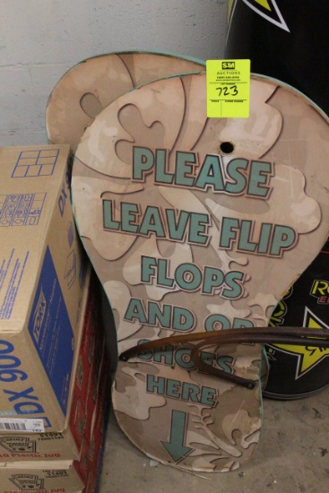 Leave Sandals Signs