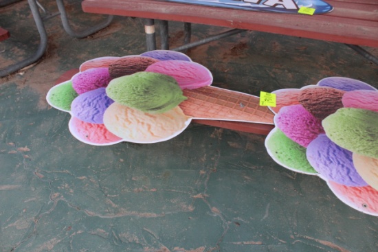 5' Ice Cream Signs