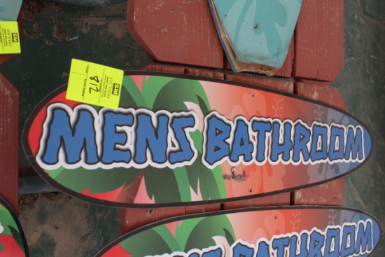 43" Mens Bathroom Sign