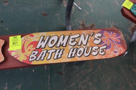32" Women's Bath House Sign