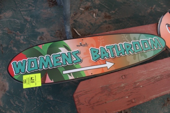 43" Womens Bathroom Sign