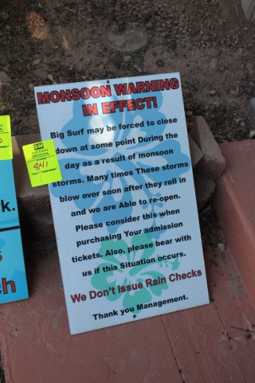 Monsoon Warning Sign