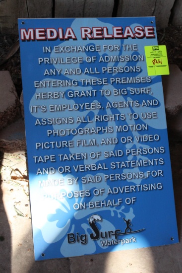Media Release Sign