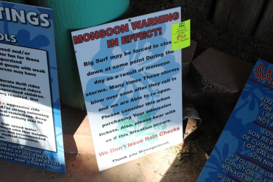Monsoon Warning Sign