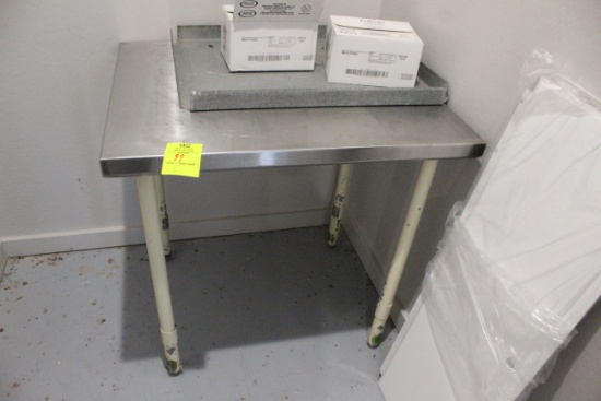 3" Stainless top Table