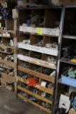 Wooden Storage Unit W/ Plumbing Parts