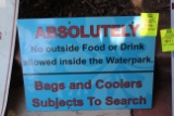 No Outside Food Or Drink Sign
