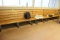 Assorted Sized Steel Framed Benches W/ Wooden Slats