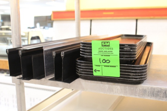 Assorted Plastic Trays And Sign Holders